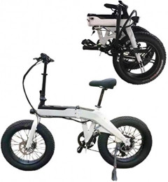 JXH Bicicleta JXH Bicicleta elctrica, Plegable compacta de 20 Pulgadas Fat Tire 500 W de Bicicletas de montaña de la Ciudad de cercanas con Desmontable 48V 10, 4 AH de Iones de Litio para Adultos