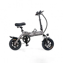JYXJJKK Bicicletas eléctrica JYXJJKK Folding - Bicicleta eléctrica con batería de litio para hombres y mujeres, mini patinete de movilidad para adultos, color gris, tamaño: 48 V x 250 W