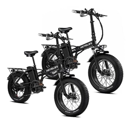 KETELES Bicicletas eléctrica KETELES Bicicleta de montaña para adultos, 50 cm, plegable, 48 V, 18 Ah, bicicleta eléctrica todoterreno (dos KF6)