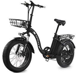 KETELES Bicicleta KETELES Bicicleta eléctrica Plegable 20 inch, 250W 48V 15A Bici Eléctrica, Ciudad E-Bike para Adultos Hombre y Mujer, Shimano de 7 Velocidades, Velocidad Máxima de 25 km / h, con Asistencia de Pedal