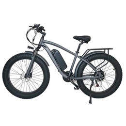 Kinsella Bicicleta Kinsella Cmacewheel M26 - Bicicleta de montaña eléctrica con neumáticos gruesos, batería de litio de 17 Ah, neumáticos anchos 4.0 x 26 CST, frenos de disco delanteros y traseros, (gris)