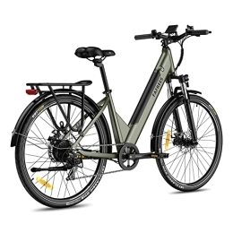 Kinsella Bicicletas eléctrica Kinsella Fafrees F28 PRO - Bicicleta eléctrica de ciudad de 27, 5 pulgadas, motor de 250 W, batería de 36 V / 14, 5 Ah, bicicleta de montaña eléctrica, Shimano 7S, controlador de aplicación (verde)