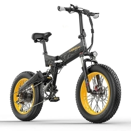 Kinsella Bicicletas eléctrica Kinsella LANKELEISI La bicicleta de montaña eléctrica X3000 está dotada de: Plegable, Shimano de 7 velocidades, batería de litio extraíble 48 V 17, 5 Ah, neumáticos 20 x 4, doble absorción de golpes.