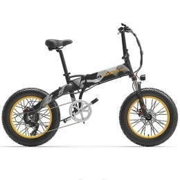 Kinsella Bicicletas eléctrica Kinsella LANKELEISI X2000 La bicicleta eléctrica con neumáticos grandes está equipada con: neumáticos grandes, 20 x 4, plegables, batería de litio extraíble 48 V 12, 8 ah, Shimano 7 velocidades. (Gris)