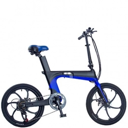 KNFBOK Bicicletas eléctrica KNFBOK Bicicleta electrico Bicicleta eléctrica Plegable batería de Litio batería Coche Adulto Bicicleta de Viaje Ultraligero portátil de Soldadura de Carbono Pantalla LCD Inteligente