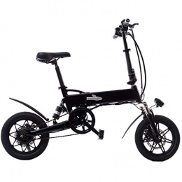 KNFBOK Bicicletas eléctrica KNFBOK Bicicleta plegable de 36 V batería de litio bicicleta eléctrica adulto bicicleta plegable inteligente cristal líquido visualización tres modos ergonómico silla con amortiguador resorte, negro