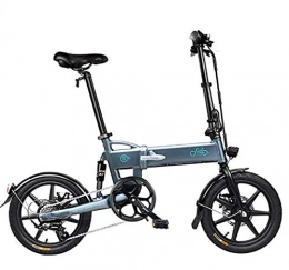 Kuyoly Bicicletas eléctrica Kuyoly Bicicleta eléctrica Plegable Ebike D2S de 16 '' Bicicleta eléctrica de Aluminio de 250W con Pedal para Adultos y Adolescentes, o Deportes al Aire Libre Ciclismo Viajes Desplazamientos, Gris
