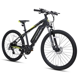 ROCKSHARK Bicicletas eléctrica Lamassu Bicicleta Eléctrica de Montaña 27, 5 Pulgadas para Adultos con 406 mm / 457 mm Freno de Disco Pantalla LCD Cambio Shimano de 8 Velocidades, Batería de 36 V 11, 6 Ah