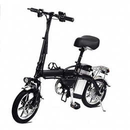 Convincied Bicicletas eléctrica Lamtwheel Bicicleta eléctrica Plegable Ruedas de 14", Batería de Litio de 48v / 10Ah, 35km / h, El kilometraje es de 50-60 kmEbike para Adulto