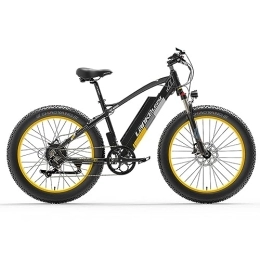 Kinsella Bicicleta LANKELEISI La bicicleta eléctrica XC4000 incluye: Shimano 7 velocidades, batería de litio extraíble 48 V x 17, 5 Ah, freno de disco mecánico, bicicleta eléctrica con neumáticos grandes 26 x 4.