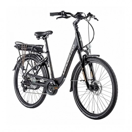Leader Fox Bicicleta Leader Fox Lotus Lady E Bike Pedelec - Bicicleta eléctrica para mujer (26 pulgadas, 576 Wh, 36 V, altura de 46 cm), color negro