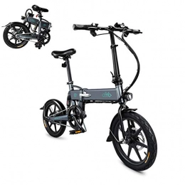Lhlbgdz Bicicleta Lhlbgdz Bicicleta elctrica Neumtico de 16 Pulgadas Asistente de Potencia Plegable Bicicleta elctrica Ciclomotor E-Bike Motor sin escobillas 36V 250W