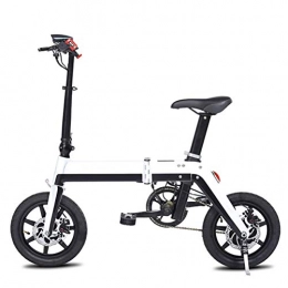 LHSUNTA Bicicleta LHSUNTA Bicicleta eléctrica Plegable de aleación de Aluminio de 350 vatios Bicicleta eléctrica Plegable, sin Pedal y con aplicación habilitada, Alcance 25 km / h 120 kg de Carga máxima