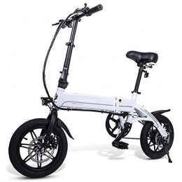LAYZYX Bicicletas eléctrica ligero plegable compacto eBike para ir al trabajo y tiempo libre de 16 pulgadas ruedas, tenedor delantero, pedaleo asistido de bicicletas 250W 36V, con faros LED y display, 3 Modos de Conducción