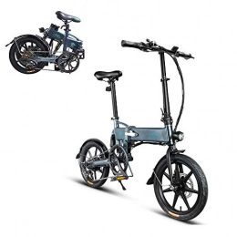 Lixada Bicicletas eléctrica Lixada Bicicleta Eléctrica Plegables sin Escobillas 36V 7.8AH con 250W Ciclomotor de 16 Pulgadas, Velocidad de 25km / h, Carga 120kg (Gris, D2)