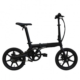 LKLKLK Bicicletas eléctrica LKLKLK - Bicicleta elctrica Plegable con Motor de 16 Pulgadas, 3 Tipos de Modelos de Riding Modes 5 Gears, Color Negro