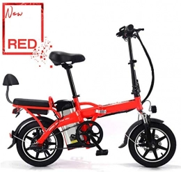 LKLKLK Bicicleta LKLKLK E-Bici Elctrica De La Bicicleta Sporting 350W De Motor Sin Escobillas con Extrable De Gran Capacidad De La Batera De Litio 48V12A, Rojo