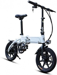 LKLKLK Bicicleta LKLKLK Mini Bicicleta Elctrica, La Batera De Litio Desmontable con Freno De Disco Mecnico Nivel 3 Control De Velocidad Faros LED (Plegable), 1white