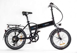 Lobito Bicicleta Lobito Ice Mini Bicicleta eléctrica Plegable, Unisex Adulto, Negro, Talla Única