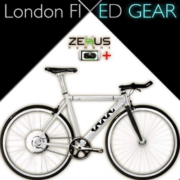 London FIXED GEAR Bicicletas eléctrica London FIXED GEAR Zehus e-BIKE+ Shadow Smart Electric Pedelec - Bicicleta, tamaño 50
