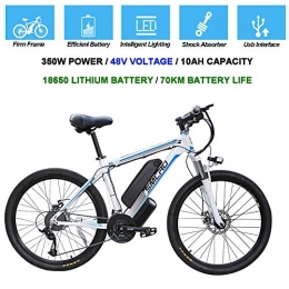 LP-LLL Bicicleta LP-LLL Bicicletas elctricas - Bicicletas elctricas para Adultos, Bicicletas Desmontables Ebike de aleacin de Aluminio de 360 W 48 V / 10 Ah Recargable de Iones de Litio MTB / Ebike Commute