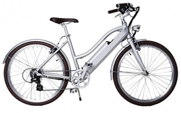 LUTECE BIKE - Bicicleta eléctrica para adultos, Libby Miller, VAE, 26 pulgadas (66 cm), de aluminio, 250 W, Batería con 70 km de autonomía, peso de 19 kg con batería, servicio posventa premium - Gris Météore