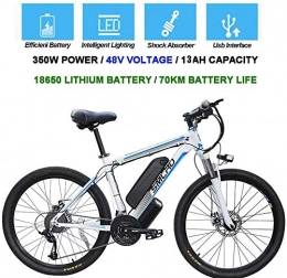 Macro Bicicleta Macro elctrica VTT 26"E-Caballeros para Adultos, de aleacin de Aluminio 350W Ebike de Litio extrable Bicicleta elctrica de 48V 13Ah, 21 velocidades de hasta 35 kmh, VS