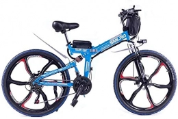 Macro Bicicletas eléctrica Macro Integrado de Ruedas elctrica ATV 350W 26 '' Bicicleta elctrica AC 48V 8AH / 15.10 AH Iones de Litio para Adultos, 21 Velocidad, Azul, 48V15AH350W