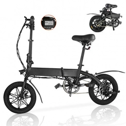 Magic Vida Bicicleta Eléctrica Plegable Negro 20" - Motor 250W - Distancia 35KM - Velocidad Máx 25KM/H - Batería 7.5Ah 36V - 15.5KG - Pantalla LCD - LED - MTB para Niños Adultos