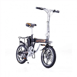 MAJESTIC Bicicleta Majestic R5+ Airwheel, bicicleta eléctrica plegable inteligente, 16 pulgadas, motor 36 V 235 W, velocidad 20 km / h, unisex – adulto, negro