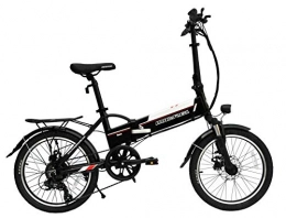 Micargi Bicicleta elctrica Plegable de 20 Pulgadas con 7 velocidades de Cambio, Bicicleta elctrica con batera de 36 V 8.8 Ah y Motor de 250 W para Adultos, Unisex Adulto, Negro