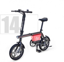 LKLKLK Bicicletas eléctrica Mini Bicicleta Elctrica 240W Elctrico Ciclomotor Peso Ligero con Batera De Litio Inteligente 48V10A Induccin Faros Multi-Funcin De Medidor (Plegable)