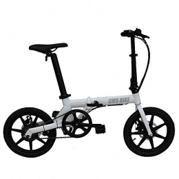 CBA BING Bicicleta Mini coche elctrico para adultos, tubo de silln extrable de gran capacidad Batera de iones de litio, bicicleta plegable, caja fuerte, porttil ajustable para ciclismo, tres modos de trabajo