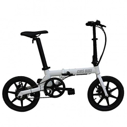 CBA BING Bicicletas eléctrica Mini coche eléctrico para adultos, tubo de sillín extraíble de gran capacidad Batería de iones de litio, bicicleta plegable, caja fuerte, portátil ajustable para ciclismo, tres modos de trabajo