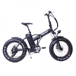 Minkui Bicicleta Minkui Bicicleta elctrica de 20 Pulgadas neumtico Gordo Bicicleta elctrica Plegable Bicicleta de Nieve de 6 velocidades Bicicleta de Playa aleacin de Aluminio e Bicicleta para Hombre Mujer-Negro