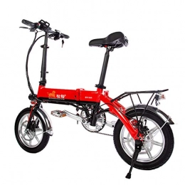 Mlxy Bicicletas eléctrica Mlxy Bicicleta eléctrica Plegable para Adultos, Bicicleta eléctrica de 14 '', batería de Iones de Litio extraíble de 36 V y 7, 5 Ah, fácil de Transportar, con Pantalla LCD, 250 W