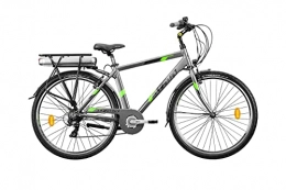 Atala Bicicletas eléctrica Modelo Atala 2021 - Bicicleta de trekking eléctrica E-Run 7.1 ant / verde con motor 500, talla 49 (M) para hombre