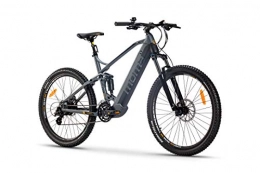 Moma Bikes Bicicleta Moma Bikes Bicicleta Elctrica E-MTB 27.5" Full Suspension, Shimano 24vel, frenos hidrulicos, batera Litio 48V 13Ah (624Wh)