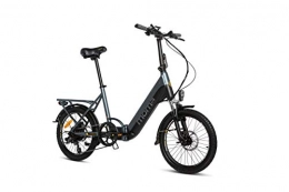 Moma Bikes Bicicletas eléctrica Moma Bikes Bicicleta Electrica Plegabe Ebike 20PRO, Aluminio, Shimano 7V, Batería Litio integrada y extraible 48V 13Ah