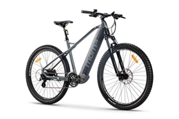 Moma Bikes Bicicletas eléctrica Moma Bikes Bicicleta Eléctrica E-MTB 29", Shimano 24vel, frenos hidráulicos, batería Litio 48V 13Ah (624Wh), Color Gris, Tamaño 29 L - XL