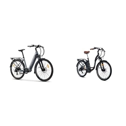 Moma Bikes Bicicleta Moma Bikes Bicicleta Eléctrica Urbana EBIKE-28 Pro, Shimano 7vel, Frenos hidráulicos + Bicicleta Electrica E26.2 Aluminio, Shimano 7V, Frenos de Disco hidráulicos Batería Litio 36V 16Ah