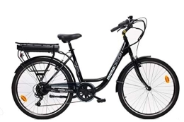 MOMO Design  MOMO Design Venecia Bicicleta eléctrica de pedaleo asistido, Adultos Unisex, 26 Pulgadas, Negro, Talla única