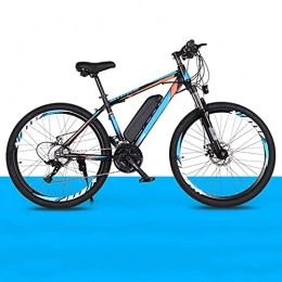 LDIW Bicicletas eléctrica Mountain Bike Motor 36V 250W Bicicleta Eléctrica Batería De Litio Extraíble Horquilla De Suspensión Y 21 Velocidades 3 Modos De Conducción Inteligentes para Adultos Unisex, Black Blue