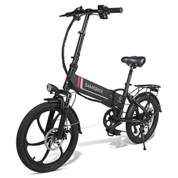 MOVIGOR Bicicleta eléctrica 350 W 20 pulgadas, aleación de aluminio, bicicleta eléctrica para adultos, plegable, bicicleta eléctrica de 7 velocidades, con batería de litio extraíble de 48 V 10,4 A