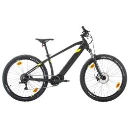 Multibrand Distribution SPR E-MTB Pulse E-Bike Bicicleta eléctrica de aluminio, 27,5 pulgadas, bicicleta de montaña con motor central de 250 W, batería de 36 V (negro mate verde)