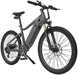 N&I Bicicleta N&I Bicicleta eléctrica para adultos, 250 W, motor de 26 pulgadas, para exteriores, con asiento trasero, impermeable, doble disco de freno de 7 velocidades, color rojo y gris