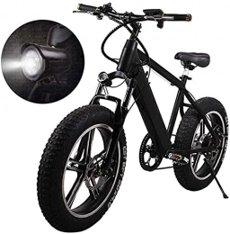 N&I Bicicletas eléctrica N&I Bicicleta eléctrica plegable Fat Tire 20 4" con 48 V 500 W 15 Ah Lithium-Ion Battery and Disc Brake 20 inch Wheel Mountain Electric Bike Snow Bike