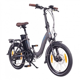 NCM Bicicletas eléctrica NCM Paris Bicicleta eléctrica Plegable, 250W, Batteria 36V 15Ah • 540Wh, 20” (Gris)
