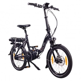 NCM Bicicletas eléctrica NCM Paris MAX N8C / N8C Bicicleta eléctrica Plegable, Batería 36V 14Ah 504Wh, 20” (Negro con Freno de contrapedal (N8C))