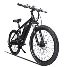 Home store Bicicletas eléctrica Negro Bicicletas Eléctricas para Adultos, con Batería Extraíble de 36V / 10Ah, Híbrido de 21 velocidades, para Ciclismo al Aire Libre, Viajes, Ejercicio